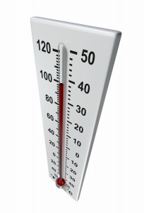 thermometer Heating up
